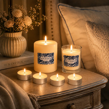 MOODMUM® Blue Garden Dekoratif Mum Seti